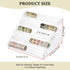 BTSKY 5 Tier Washi Tape Organizer - Clear Plastic Storage Rack, Assembly Holder for Scrapbooking Art Craft Supplies