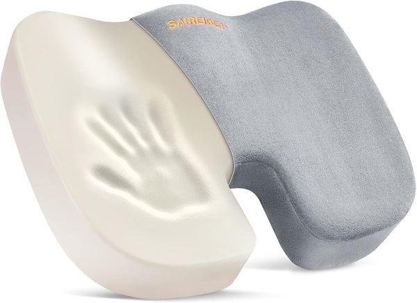 SAIREIDER Seat Cushions for Office Chairs, Memory Foam Coccyx Cushion Pads for