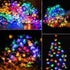Fairy Flower String Lights Outdoor, 33 Feet 100LED Starry Cherry Blossom Lighting for Christmas Halloween Wedding Party