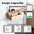 TEGUEPS Bamboo Toilet Paper Holder with Shelf,Wall Mount Bathroom Holder with Wet Wipes Storage Drawer(Natural)