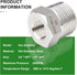 TAISHER 5PCS Forging of 304 Stainless Steel Reducer Hex Bushing, 3/4" Male NPT to 1/2" Female NPT, Reducing Forging