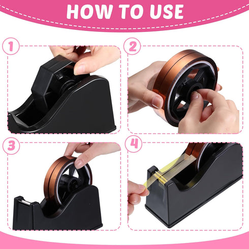 Kosiz 9 Pcs Heat Tape Dispenser Set, 1 Sublimation Tape Dispenser, 2 Heat Resistant Gloves, 6 Multi Size Tapes