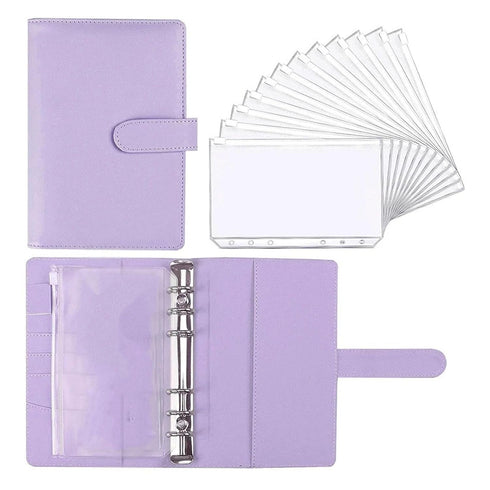 A6 Set NSKQUFDNFKA Budget Binder Notebook Cash Envelopes System with Pockets for Money Saving Bill Organizer(Yellow)