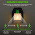 1800mAh aqxreight Outdoor Solar Tungsten Wall Light Water Proof Motion Sensing Exterior Mount Lighting for Yard Wall