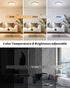 12inch 16 3000K-6500K Smart LED Ceiling Light WiFi, RGB Flush Mount Ceiling Light Fixture, Million DIY Colors