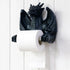 Funny Toilet Paper Roll Holder - Black Dragon Wall Mounted Paper Towel Roll Holder for Bathroom Kitchen Home Decor