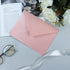 YINUOYOUJIA 50 PCS 5 x 7 Pearl Pink A7 Envelopes, V Flap Invitation Envelopes, Perfect for Weddings, Birthdays,