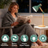 CWTRAY 3 Desk Lamp, LED Desk Lamps for Home Office, Eye-Caring Desk Light, Color Modes Reading Light, Wood Table Lamps
