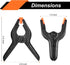 20 Packs Spring Clamps, 3.5 inch Spring Clamps Heavy Duty for Crafts and Professional Plastic Spring Clamps for Woodworking, Small Spring Clips Clamps for Backdrop Stand Photography Clamp Toresano by Toresano