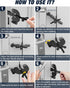 Upgraded Portable Door Lock Home Security Hotel Door Locks for Travelers with Protective Silicone Caps, Travel Lock