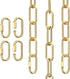 garini 2 Pcs 3 Feet Gold Light Fixture Chain, Metal Pendant Chandelier