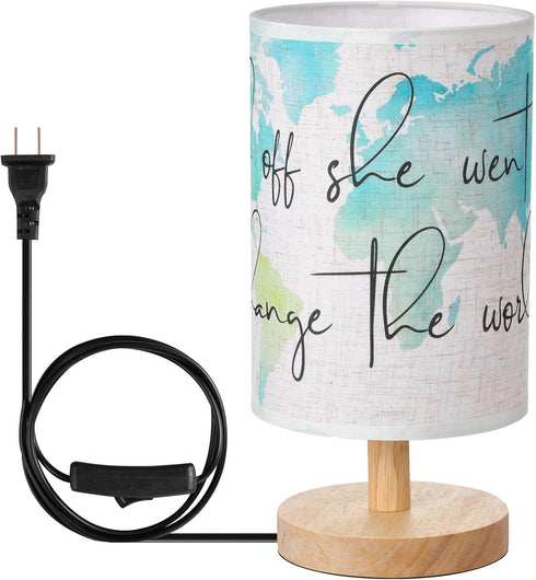 Glooglitter Maps Table Lamps Bedroom Lamps Gifts and Off She Went to Change