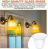 1 E26 1-5/8'' Teenyyou Pcs Bell Shaped Glass Lamp Shade Replacement Globe Ceiling Fan Light Cover with Fitter Opening