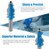 2Pcs Set 1/2 Inch Newdeli Architectural Molding Router Bit Shank Picture Frame Decorative Router Bits for Crown