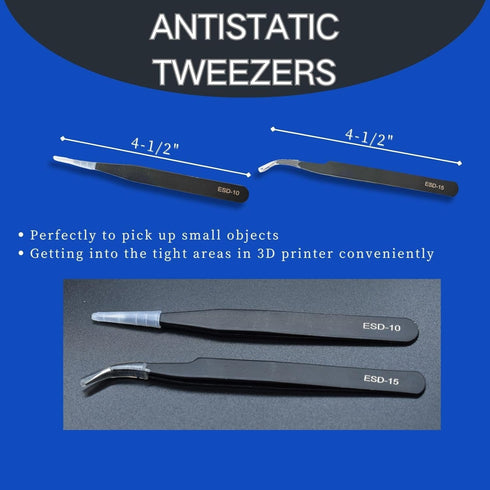 3D Printer Tool Kit, 24pcs Nozzle Cleaning Tool Removal Kit, Wire Brush, Scraper Knife, Diamond Files, Tweezer for