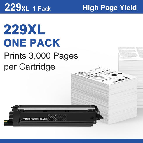 TN229XL Black Toner Cartridge Replacement for Brother Printers - 1 Pack