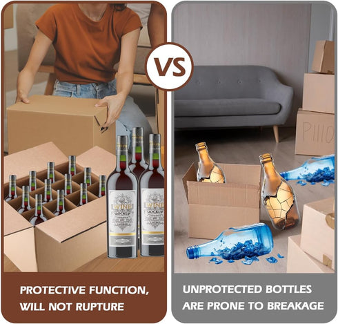 BHHQHH 5 Sets Packing 16 12 12 Inch Moving Box Glasses Divider Kits,Wine Glassware Dish Divider for Moving