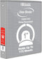 BAZIC 3 Ring Binder 1" Economy View Organizer - Grey, Round Ring, Holds 175 Sheets Paper, 1-Count