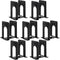 HappyHapi Book Ends, Non-Skid Metal Bookend Supports for Shelves, Heavy Duty Book