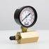 Low Pressure Gas Tester Gauge SH74-422, 0-200 PSI, 3/4" FIP Hex Body with 2" Display