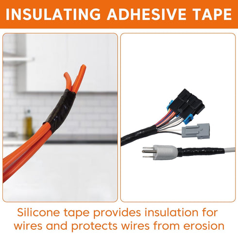 36FT Self-Fusing Silicone Tape, Waterproof Tape for Leaks, Heavy Duty Hose Leak and Cable Winding Insulation