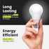A19 Bulbs, 75W Dimmable, 1100 E26 5000k 80 10 2 Pack, A1100/850/10KLED/2 Feit Electric LED Light Equivalent, Non