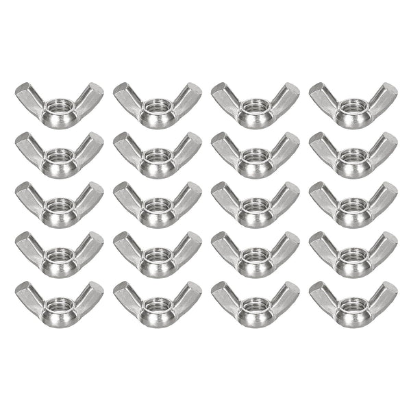 uxcell 5/16"-18 Wing Nut 25 Pcs, 304 Stainless Steel Butterfly Wing Nuts for Machinery, Electronic Equipment, DIY