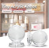 MroMax 6Pcs Tiny Pull Handle Round Acrylic Knob - 16mm Diameter Clear Shiny Knob