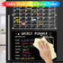 HuiSikoo 1mm (10 Liquid Chalk Markers for Acrylic Calendar Planning Board - Fine Tip Wet Erase Markers for Dry Erase