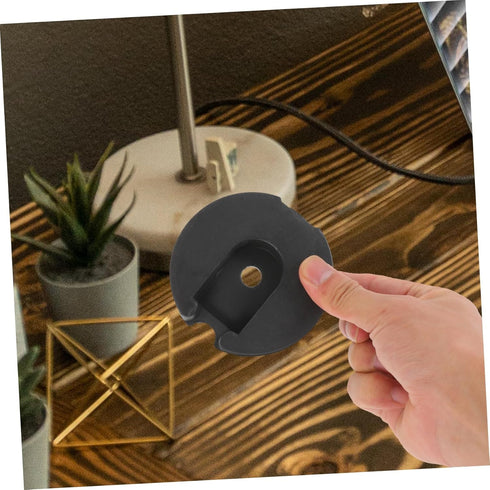Luxshiny Weighted Round Base for Desk and Floor Lamps Heavy-duty Iron Construction Stable Lamp Chassis for Bedroom
