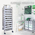 YIXAXKAO 12 10 Pieces Rolling Storage Cart Labels Drawer Rolling Storage Cart Label Blackwhite Classroom Decor