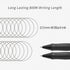 Kaco KEYBO Gel Ink Pens, Black, 5 Pieces, 0.5mm Fine Point Aesthetic Pens for School Office Supplies Stationery