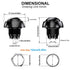 Waterproof Momentary Push Button Switch - 12MM Normal Open Mini Micro Switch ON-Off, 35PCS in 7 Colors