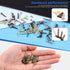 Glarks 1600Pcs Small Tiny Nails Kit, Wooden Screw Nail Gold Silver Bronze, 1x6mm, 1x8mm, 1x10mm Mini Nails for DIY