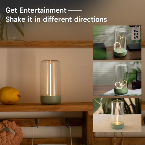 AUGE LIGHT Mini Minimalist Table Lamp Cordless Lamp Rechargeable Table Lamp Portable Nightstand Lamps Desk Lamps