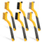 Wire Brush Set for Rust, Paint & Detail Cleaning 6-Piece Brass, Stainless