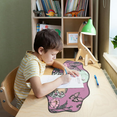 SROJDHFJB 35.4 15.7 inches Skull Coffee Pink Large Gaming Mouse Pad Plus a Coaster, x Desk Mat Extended XXL Mousepad