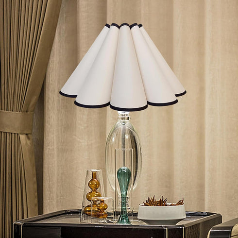 Baoblaze Petal Cloth Table Lamp Shade Lamp Cover Fashion Light Cover Lampshade for Desk Lamps Floor Lights Home Decor
