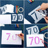 20 Pieces Curb Stencil Kit - 0-9 Numbers Stencils Kit, 14 Mil Plastic, 4 Inch Tall Numbers with Masking Tape