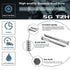 10 Pcs 3/8" x 4" Hex Head Lag Screws Bolts, 304 Stainless Steel 18-8, Partial Thread, Hexagon Head Wood Screws