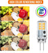 G4 Bulb 12V Bulb 1.5W, 15 G4, Dimmable 3000K 10Pack LED AC/DC, JC Bi-Pin Base Light Equivalent to Watt Halogen Not Warm