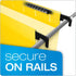 Pendaflex SureHook Reinforced Hanging Folders, Legal Size, Yellow, 1/5 Cut, 20/BX