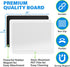 Extra Large Magnetic Dry Erase White Board Sheet, 25x16 in, Stain Resistant, 3 Markers, Big Eraser with Magnets