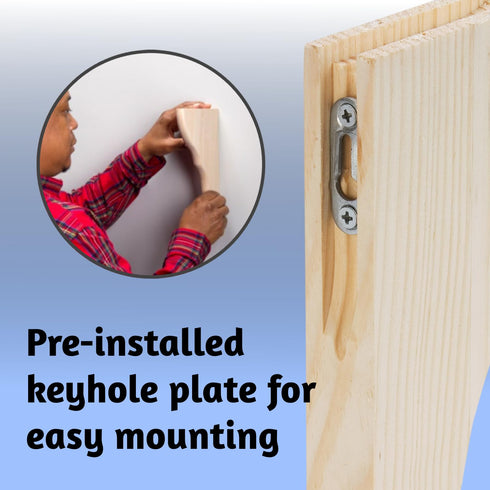 WADDELL Pine Corbel, 5" Height x 3" Depth x 3/4" Thick, Decorative for Countertops & Shelves