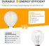 E12 Bulbs- 2700K Dimmable 25W G16.5/G50 Bulb- 2W 4 Pack Frosted LED Chandelier Light Candelabra Base Soft Warm White