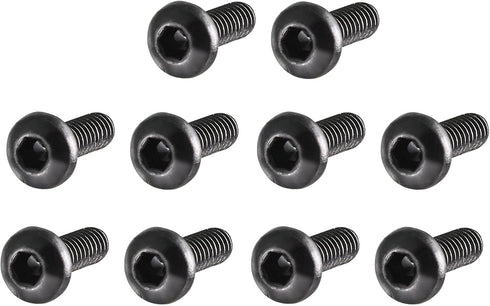 uxcell M2x6mm Thread Button Head Hex Socket Cap Screw Bolt, 100pcs