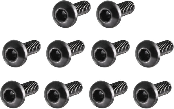 uxcell M2x6mm Thread Button Head Hex Socket Cap Screw Bolt, 100pcs