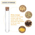 PATIKIL 10ml Plastic Test Tubes with Cork Stoppers, 20Pcs, 100x16mm for Scientific, Party Decoration, Candy Storage