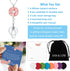 SAM & LORI Strong Pretty Lanyard Necklace for Women, Stainless Steel Diffuser Metal Chain with Badge Clip, Pink Daisy