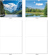 The Best Card Company - 20 Landscape Nature Note Cards Blank (4 x 5.12 Inch) - 10 Designs, 2 Each, Reflections
